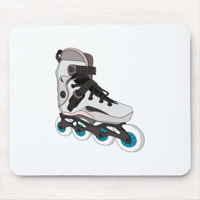 Rollerblades Rollerskates Inline Skates Art Mouse Pad (Front)