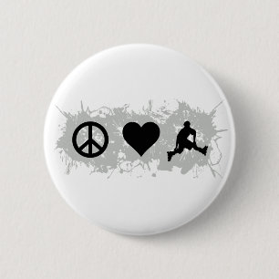 Rollerblading 6 Cm Round Badge