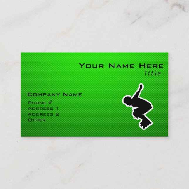 Rollerblading cop business card (Front)