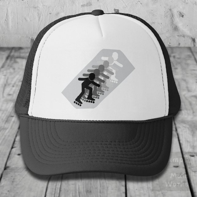 Rollerblading six times gradient trucker hat (Creator Uploaded)