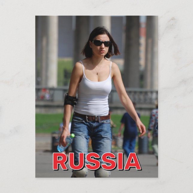 Rollerblading Through Gorky Park Postcard (Front)