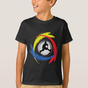 Rollerblading Tricolor Emblem T-Shirt