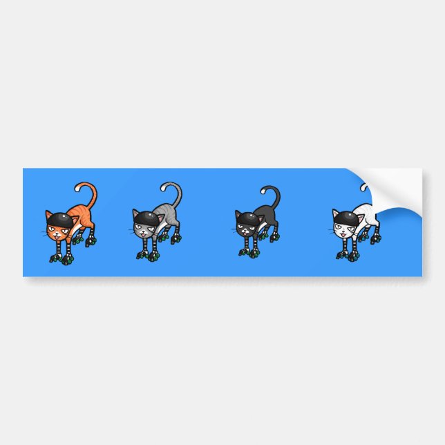 Rollercats bumpersticker bumper sticker (Front)