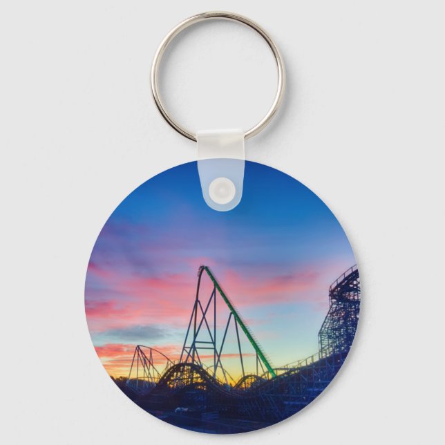 rollercoaster amusement ride key ring (Front)