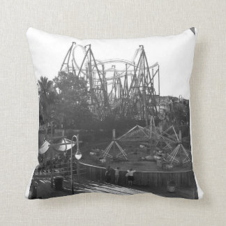 Rollercoaster Black and White Cushion