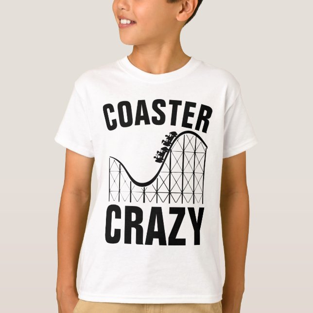 ROLLERCOASTER CRAZY T-Shirts (Front)