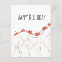 Rollercoaster Hand Drawn Birthday