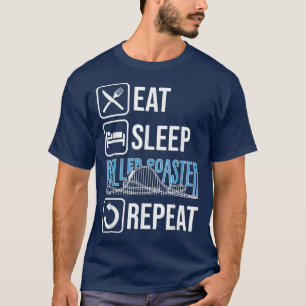 Rollercoaster Rollercoaster Amusement Park Gift Fa T-Shirt