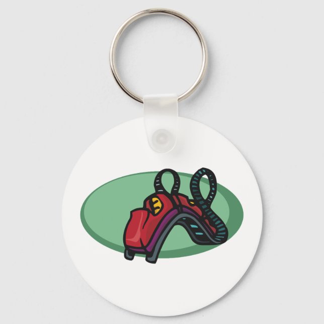 Rollercoaster Theme Park Ride Keychain (Front)