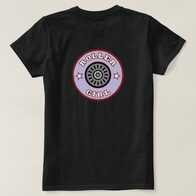 Rollerskate Girl T-Shirt (Design Back)
