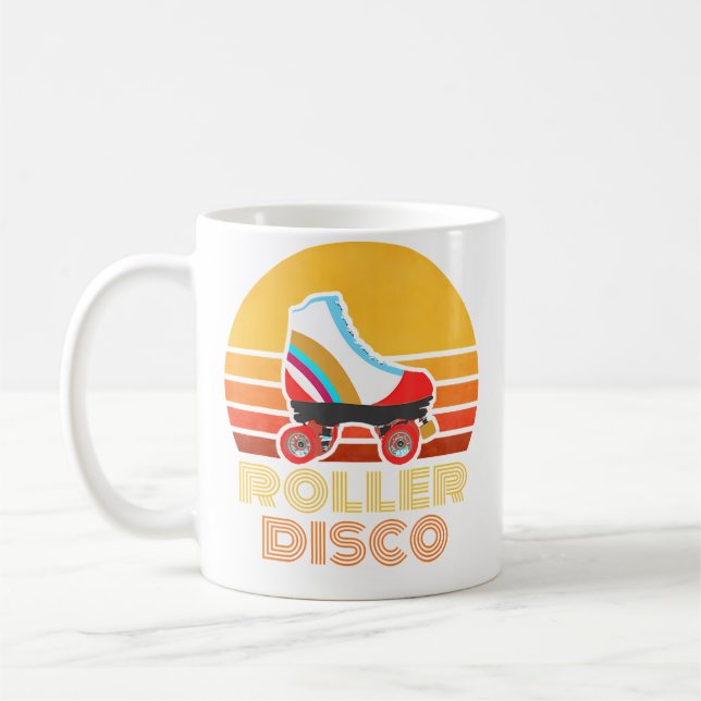 Rollerskate Skating Roller Disco Coffee Mug (Left)