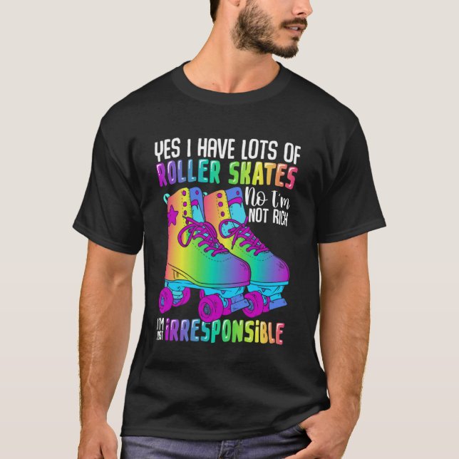 Rollerskating Derby Inline Skating Rollerblades Ro T-Shirt (Front)