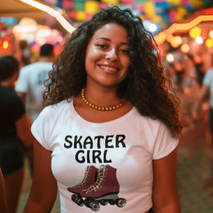 Rollerskating ladies T-shirts, SKATER GIRL T-Shirt