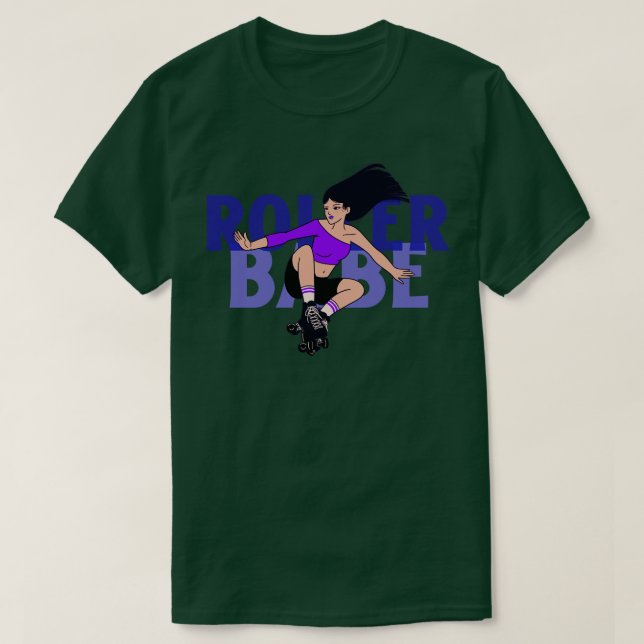 Rollerskating Rollerskate Rollerskater Roller Babe T-Shirt (Design Front)