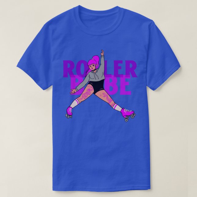 Rollerskating Rollerskate Rollerskater Roller Babe T-Shirt (Design Front)