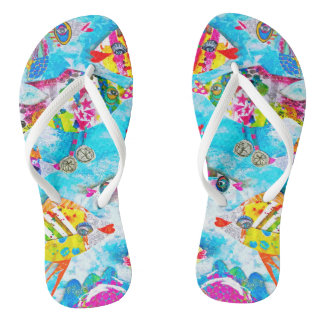 "Rollin' Down the River" Fishy Flops Thongs