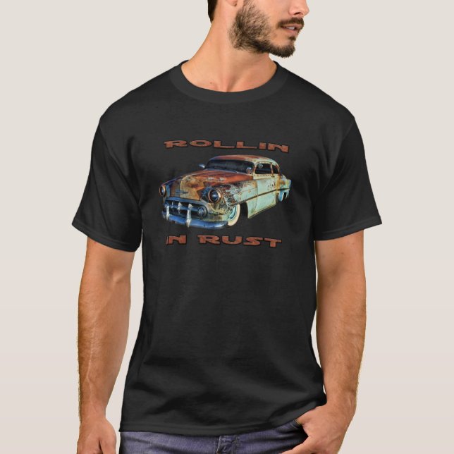 Rollin In Rust Chopped Chevy T-Shirt (Front)