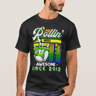 Rollin' into 11 Awesome 2012 Retro Bowling 11th Bi T-Shirt