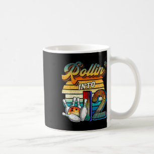 Rollin Into 12 Bowling Birthday Party 12th Birthda Coffee Mug