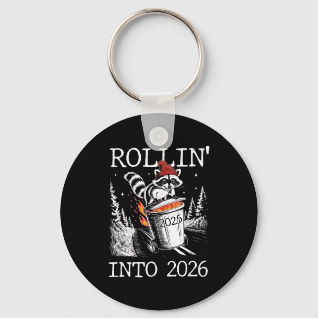 Rollin' Into 2026  Key Ring (Front)