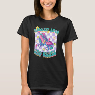 Rollin Into 3rd Grade Roller Skate Back To School T-Shirt