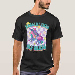 Rollin Into 3rd Grade Roller Skate Back To School T-Shirt