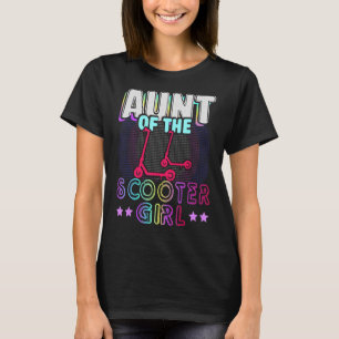 Rollin Into Aunt Of The Scooter Girl Kids Retro Ce T-Shirt