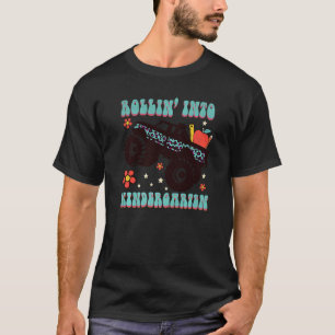 Rollin' Into Kindergarten Monster Truck Girls Back T-Shirt
