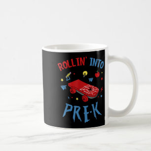 Rollin Into Pre-k Spider Back To School Boys Kids  Coffee Mug