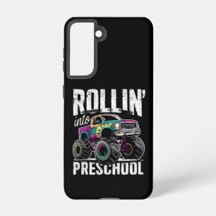 Rollin' Into Preschool Monster Truck Back to Schoo Samsung Galaxy Case