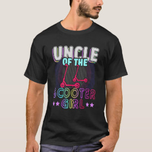 Rollin Into Uncle Of The Scooter Girl Kids Retro C T-Shirt