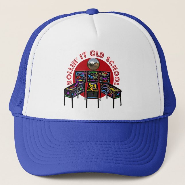 Rollin' It Old School Trucker Hat (Front)
