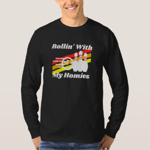Rollin With My Homies Bowling Retro T-Shirt