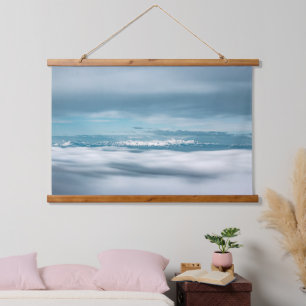 Rolling clouds majestic mountain Triglav Hanging Tapestry