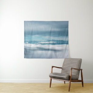 Rolling clouds majestic mountain Triglav Tapestry
