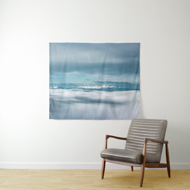 Rolling clouds majestic mountain Triglav Tapestry (In Situ (Horizontal))