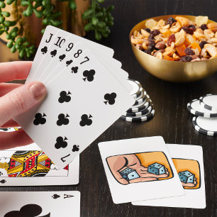 Rolling Dice Playing Cards
