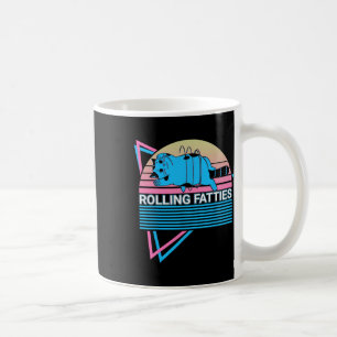 Rolling Fatties Funny Cat Retro  Coffee Mug