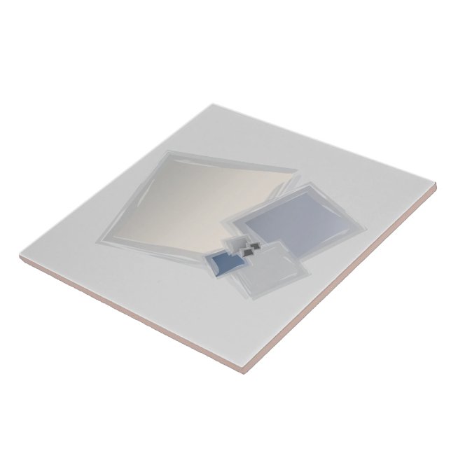 Rolling Fibonacci squares Ceramic Tile (Side)