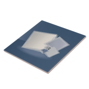 Rolling Fibonacci squares Ceramic Tile