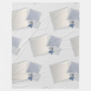 Rolling Fibonacci squares Fleece Blanket