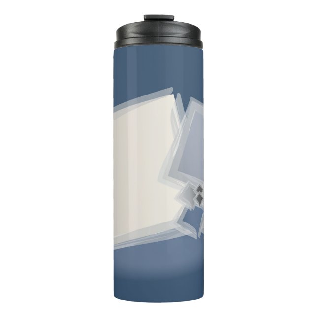 Rolling Fibonacci squares Thermal Tumbler (Front)