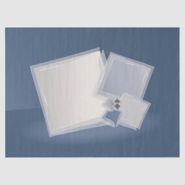 Rolling Fibonacci squares Tissue Paper (Front)