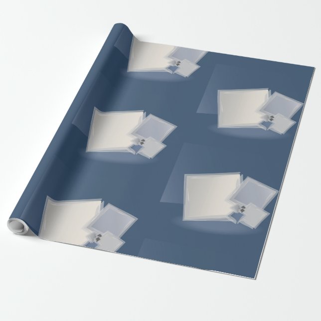 Rolling Fibonacci squares Wrapping Paper (Unrolled)