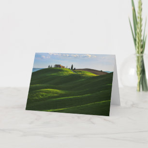 Rolling Hill Near Asciano, Tuscany Card