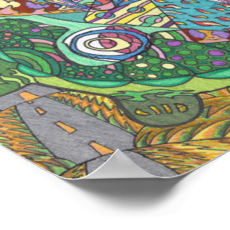 Rolling Hills of Turtles Poster