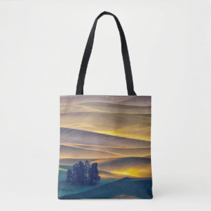 Rolling Hills of Wheat at Sunrise WA Tote Bag