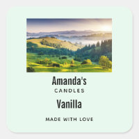 Rolling Hills Scenic Nature Photo Candle Business
