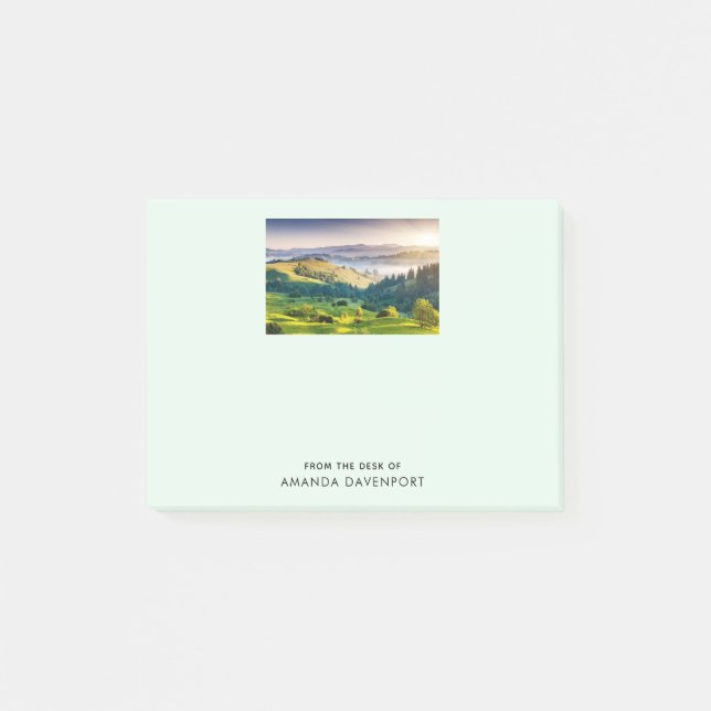 Rolling Hills Scenic Nature Photo Post-it Notes (Front)