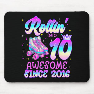 Rolling into 10 year old 10th birthday girl roller mouse pad